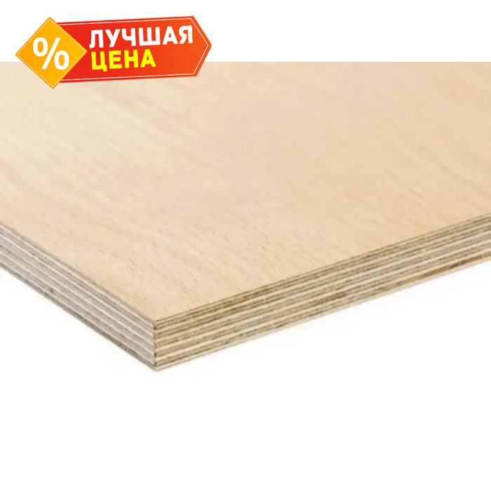 Фанера ФСФ береза сорт 2/4 18х1220х2440 мм